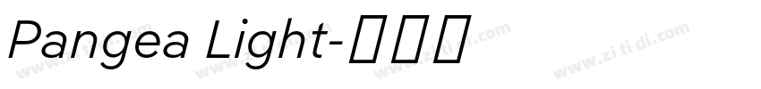 Pangea Light字体转换 Pangea Light字体转换